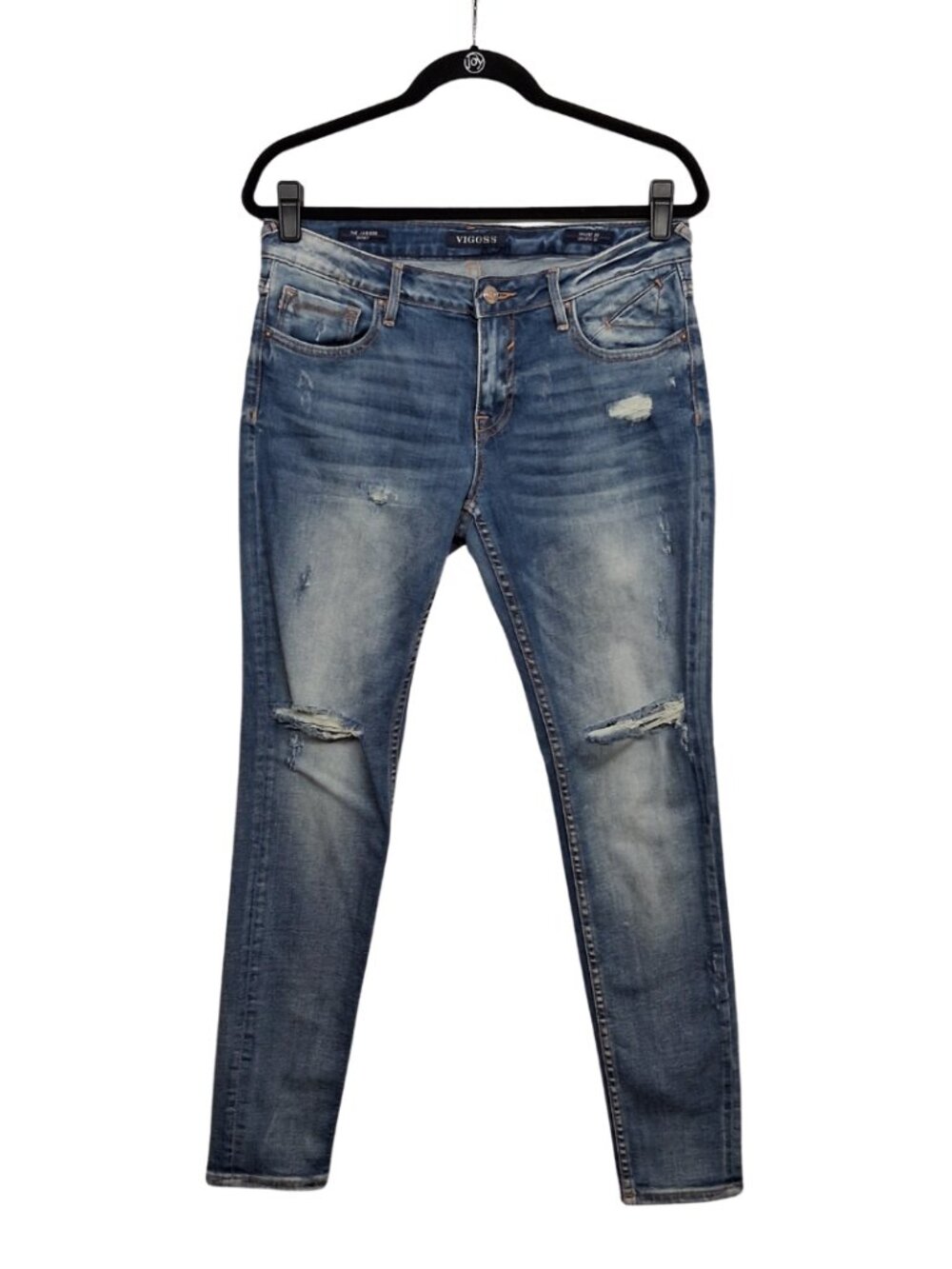 VIGOSS The Jagger Skinny Jeans Blue Distressed Waist 29 Length 30